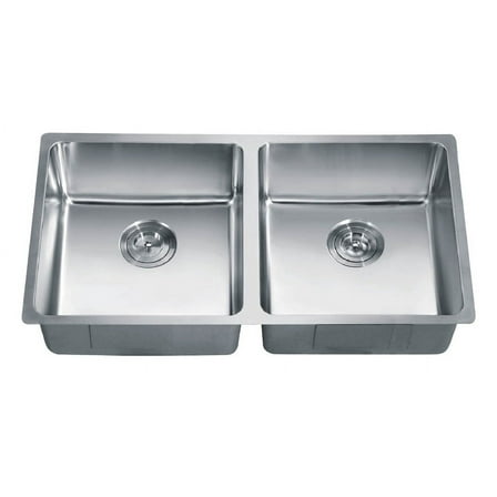 Dawn® Undermount Small Corner Radius Equal Double Bowl Sink