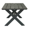 thumbnail image 3 of Zuo Modern 703817 Bodega 73" Long Faux Wood Outdoor Dining Table, 3 of 3