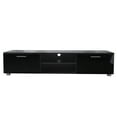 thumbnail image 3 of Kidkapers 63" TV Stand: Media Console with Open Shelves, for TVs Up to 70", Black, Living Room & Bedroom Storage, 3 of 5