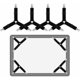 thumbnail image 1 of Fundas de colchón y cojines de sofá seguros, correas de sábanas triangulares ajustables y elásticas con clips, paquete de 4, 1 of 5
