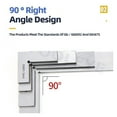 thumbnail image 4 of 90 Degree Flat Edge Square Ruler Carpentry Square Woodworking Tools Metal Angle Measuring Tool Multi Try Square Gauge Set-Square ,Easy to Use, 4 of 7