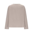 thumbnail image 6 of Outfmvch Button Up Shirt Women Linen Tunic Tops for Women Linen Shirts for Women Long Sleeve Shirts 2026 Vacation Fashion Clothes Lace Casual Loose Fit A L, 6 of 6