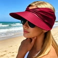 thumbnail image 2 of Levmjia Womens Open Top Sun Visor Hat UV Protection Ponytail Design Summer Lightweight Packable Outdoor Travel Beach Daily Casual Wear, 2 of 5