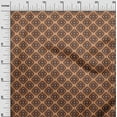 thumbnail image 3 of oneOone Viscose Jersey Rust Brown Fabric Asian Kilim Sewing Material Print Fabric By The Yard 60 Inch Wide, 3 of 5