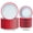 Blue 100, variant on Disposable Tableware Set, Paper Plates, Bowls and Cups with Red Plaid Pattern, Thickened Cut-Resistant, Leak-Proof and Microwave Safe for Party, BBQ, Picnic and Family Use