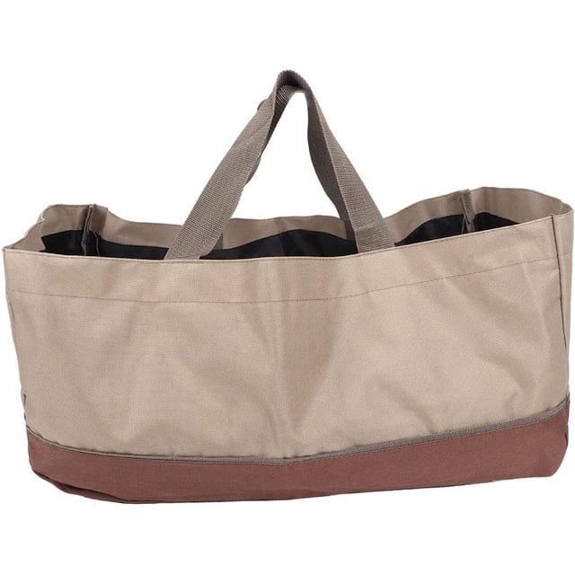 FlkwoH portátil de gran capacidad de tela Oxford bolsa de transporte de troncos ramitas bolsa de almacenamiento de ramas bolsa de leña y bolsa de troncos para chimeneas