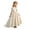 Beige, variant on Fozruso Girls' Dresses Flower Girls Dress Off Shoulder Satin Evening Wedding Party Gown,8-9 Years