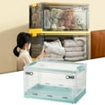 thumbnail image 2 of Plastic Collapsible Storage Bins Containers Folding Storage Box for Living Room, 2 of 9