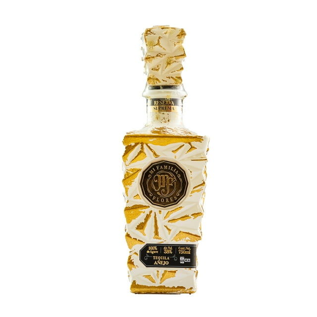 Tequila Mi Familia Flores Añejo Supremo Beige 750 Ml Mi Familia Flores Tequila Añejo