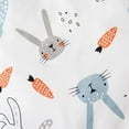 thumbnail image 4 of Penkiiy Boy Easter Outfit Infant Baby Boys Girls Cartoon Carrot Print Romper Jumpsuit With Rrabbit Ears Hat Set Baby Clothes Overalls Newborn Baby 12-18 Months White 2023 Summer Deal, 4 of 8