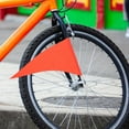 thumbnail image 2 of OUNONA 8Pcs High Visibility Orange Bicycle Safety Flags Durable PVC Material for Cycling Accessories, 2 of 8