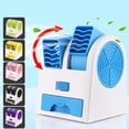 thumbnail image 2 of kurtrusly 3-In-1 Mini Air Conditioning Fan Humidifier Purifier USB Battery Powered Quiet Air Cooler For Home Office, 2 of 9