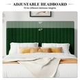 thumbnail image 5 of Allewie King Size Velvet Upholstered Platform Bed Frame with Adjustable Vertical Channel Tufted Headboard, Green, 5 of 11