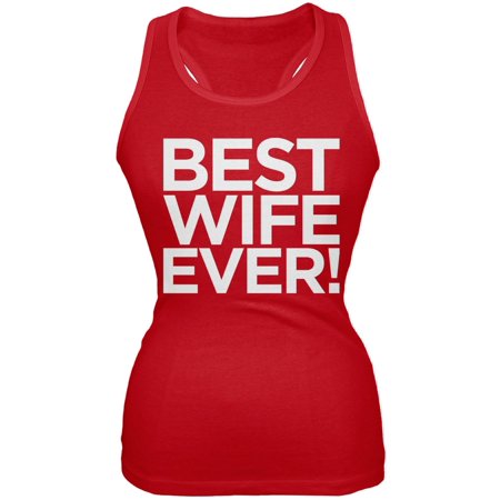 Best Wife Ever Red Juniors Soft Tank Top