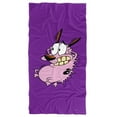 thumbnail image 1 of Courage The Cowardly Dog Beach Towel, Season 3 Cover 30'x60', Beach Towel, 1 of 6