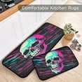 thumbnail image 5 of Coolnut Kitchen Rug Set of 2, Cartoon Skull Cushioned Anti-Fatigue Kitchen Mat Non Slip Washable Floor Mat Comfort Standing Mats for Office, Home, Laundry Room, 5 of 7