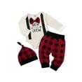 thumbnail image 4 of Kidcici Baby Boys print long-sleeved romper pants hatt 3Pcs Sets, 4 of 5