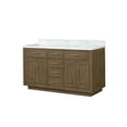 thumbnail image 7 of Shelter 60 in W x 22 in D Grey Oak Double Bath Vanity and Carrara Marble Top, 7 of 7