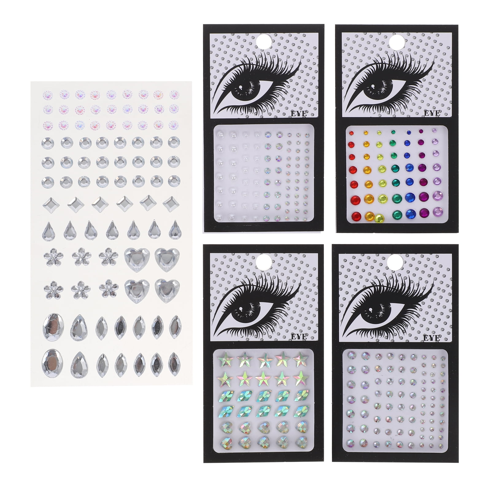 5 Sheets Makeup Gems Shiny Face Jewels Eye Makeup Rhinestones for Women