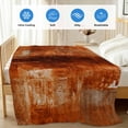 thumbnail image 4 of Burnt Orange Cooling Blanket,Lightweight Summer Throw Blanket with Double Sided Cold Effect,Retro Oil Painting Modern Abstract Art Aesthetics Picnic Blankets Bed Sheet for Hot Sleepers 60"x80", 4 of 8