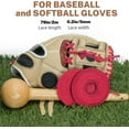 thumbnail image 4 of Softball Baseball Glove Lace, Mitt Lace Repair Kit Includes 2 Leather Laces and Lacing Needle for Catcher's Glove, 4 of 7