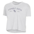 thumbnail image 2 of Women's Alternative Apparel  White Stephen F Austin Lumberjacks Retro Jersey Headliner Cropped T-Shirt, 2 of 3