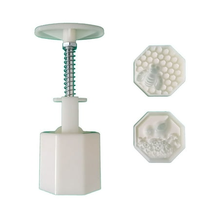 

TONKBEEY Hand-Pressure Bee and Chick Pattern Moon Cake Mould Decoration Mooncake Moulds