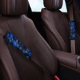 thumbnail image 3 of Chririnla Turtle Floral Print Car Seat Belt Pads 2 Pack, Seat Belt Cover Pad Polyester Soft Breathable for Truck Sedans Cars, 3 of 8