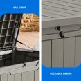 thumbnail image 5 of Dextrus 120 Gallon Outdoor Storage Deck Box Backyard Patio Big Container Box Weatherproof Large Garden Pool Organizer, 5 of 8