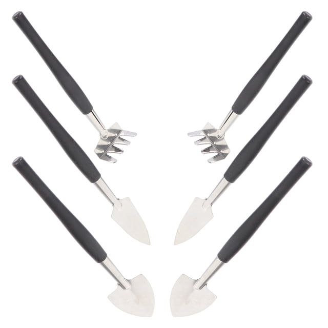 Moluckfu 6Ud Kit Profesional De Jardinería Para Con , Rastrillo Y En Inoxidable