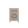 thumbnail image 2 of Taran Designs Monte 1-drawer 1-door Solid Wood Nightstand (Right) in Gray, 2 of 6