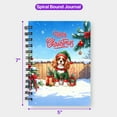 thumbnail image 5 of Merry Christmas Woofmas Xmas Noel Cavalier King Charles Spaniel Elf Candy Cane Snow Spiral Bound Journal Dog Lover Gifts 5x7in Spiral Notebook - 13017, 5 of 5