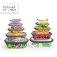 thumbnail image 1 of Totally Kitchen Rectangle Food Containers, Dark Grey, 20 Pcs, 1 of 10