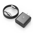 thumbnail image 1 of Cargador POWJDWZ 45W USB-C de carga rápida con cable de 1,8 m, negro, 1 of 8