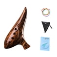 thumbnail image 4 of Ocarina con libro de música, elegante estuche de resina para guardar recuerdos de fiesta, piccolo para presentaciones, adultos, niños y principiantes. marrón oscuro, 4 of 8