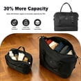 thumbnail image 6 of Tripcomp 6 Piece Hardside Luggage Set, 20/24/28 Inch Spinner Suitcase with TSA Lock, Lightweight Travel Case Includes Duffel Bag & Packing Cubes,Black, 6 of 13