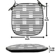 thumbnail image 5 of Abstract Chair Seating Cushion Set of 2, Simplistic Contemporary Art Style Pattern with Monochromatic Boho Dots, Seat Pads for Office with Anti-slip Backing, 16"x16", Charcoal Grey White, by Ambesonne, 5 of 7