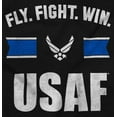 thumbnail image 2 of US Air Force Fly Fight Win USAF Romper Boys or Girls Infant Baby Brisco Brands 12M, 2 of 6