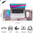 thumbnail image 5 of Pink Camouflage &nbsp;mousepad Gamingwaterproofno Slip&nbsp;for Office Home Work GamingmousematRubber Base Mousepad with Stitched Edges 31.5x11.8inches, 5 of 7