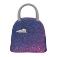 thumbnail image 1 of Fotbe Violet Glitter Bolsa de Almuerzo con Estampado, Lonchera Aislada, Contenedor de Comida Reutilizable Tipo Cooler a Prueba de Fugas, 1 of 6