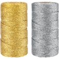 thumbnail image 1 of 200M Decorative Metallic String - 1.5mm Gold and Silver Twine String - Thread Twine- Jewelry Thread Cord for DIY Crafts Gift Wrapping & Wedding Favors, 1 of 4