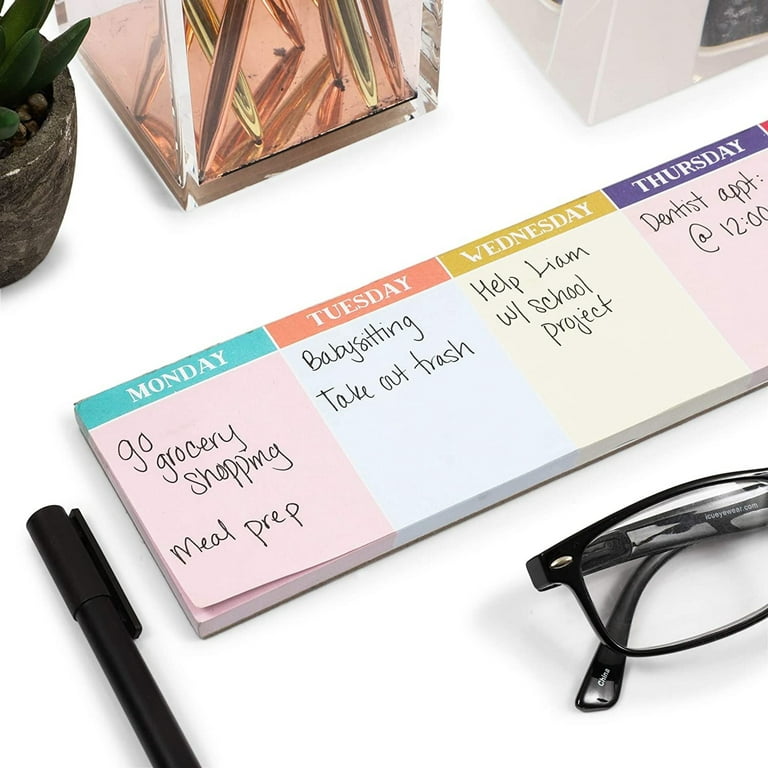 Large Sticky Notes 6x8in, Calendar Planner Note Pads, to Do List Sticky  Notes for Wall Fridge Mirror, Cute Sticky Notes for Home Office School,  Strong