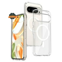 XPM for Google Pixel 10 /Pixel 10 Pro Phone Case, Hybrid Clear Case Magnetic Back Shockproof Protective Transparent Back, Slim Fit, Wireless Charging Ready Cover for Pixel 10 / 10 Pro (Clear)