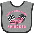 thumbnail image 3 of Inktastic Daddy's Racing Princess Pink Race Car Boys or Girls Baby Bib, 3 of 4