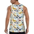 thumbnail image 3 of Haiem Flowers Butterfly Men Workout Tank Top Gym Bodybuilding Sleeveless Muscle T Shirts Athletic Tank Breathable Workout Shirt-X-Large, 3 of 9