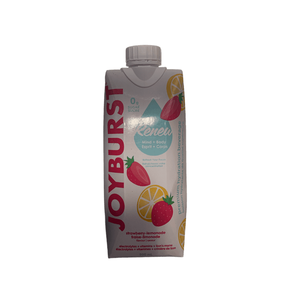 Joyburst Renew Mind + Body Strawberry Lemonade Hydration Drink 500ML