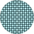 thumbnail image 1 of Ahgly Company Indoor Square Patterned Medium Teal Green Area Rugs, 3' Square, 1 of 6