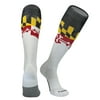 Pearsox Maryland Flag Knee High Long Baseball Football Socks (XL)