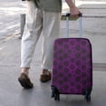 thumbnail image 3 of Purple Gothic Floral Pattern Luggage Cover Fashion Suitcase Cover Baggage Covers Fit 25-28 Inch Luggage (Go Travel), 3 of 5