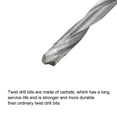 thumbnail image 4 of Uxcell 10mm Cutting Dia Round Straight Shank Cemented Carbide Twist Drill Bit, 150mm Length 2 Pack, 4 of 5